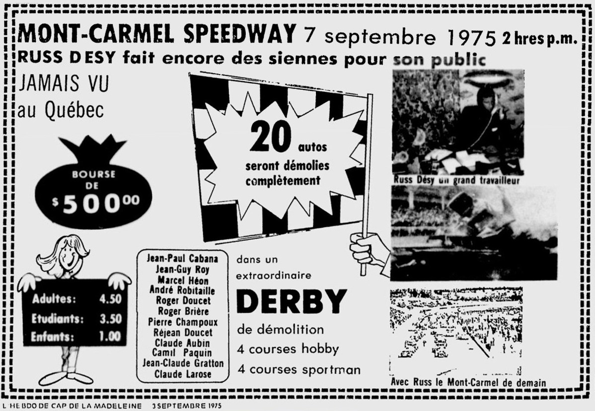 MontCarmel Speedway Saison 1975